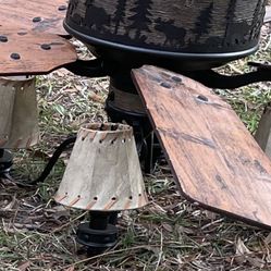 Two Rustic Cabin Type High End Fans 