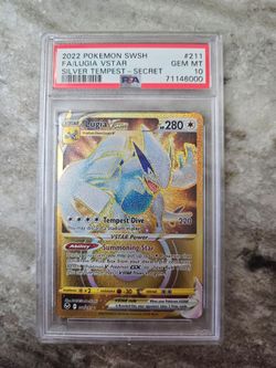 Pokemon Lugia VSTAR Silver Tempest Secret Rare #211 PSA 10 Gem Mint