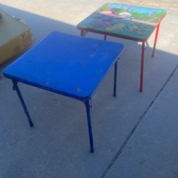 2 Small Foldable Kids Table