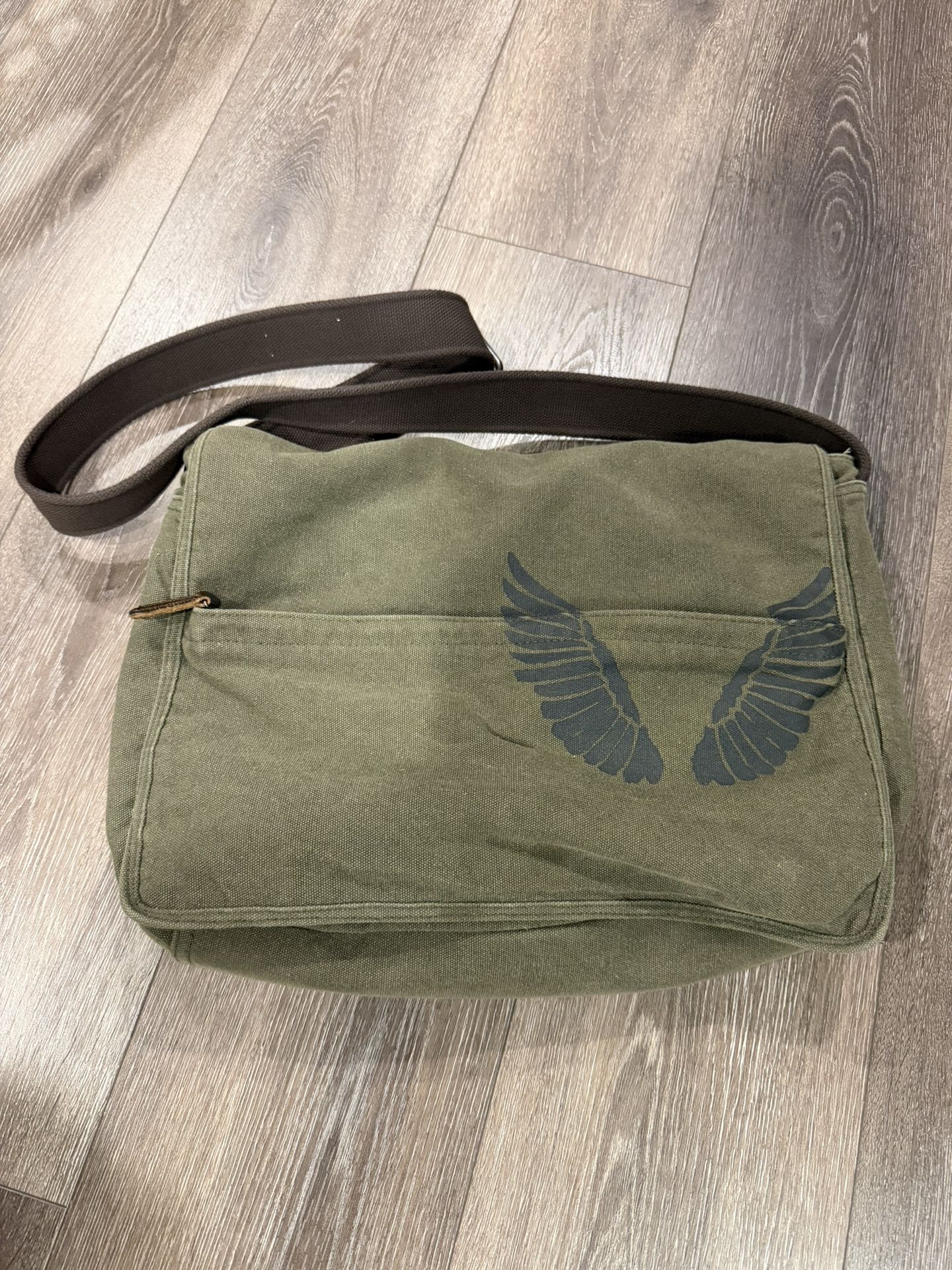 Fossil Canvas Messenger Bag