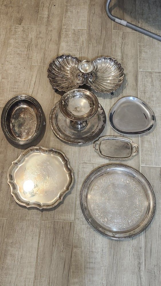 LOT Of Silverplated Dishes 