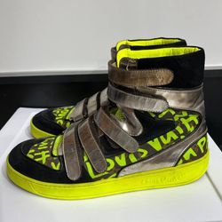Louis Vuitton Stephen Sprouse GRAFFITI SNEAKERS High top Size 10 US Spellout