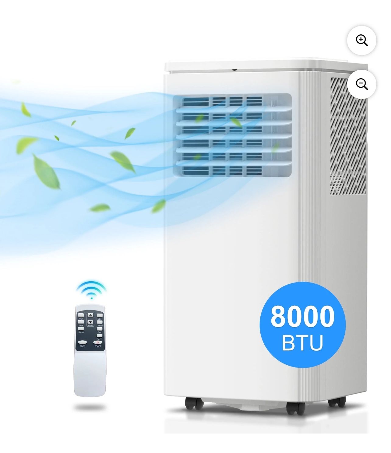 Portable Air Conditioner 8000BTU AC Unit Dehumidifier Window Kit Remote Control Compact Indoor Room