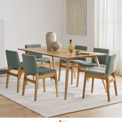 Article oak wood table - used