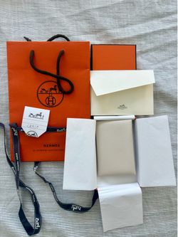 Hermes Calvi Card Holder Craie