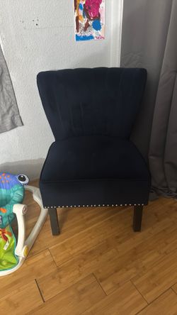 Navy blue arm chair