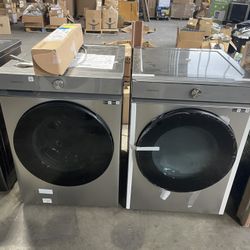 SAMSUNG FRONT LOAD WASHER AND ELECTRIC DRYER