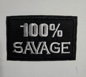 100% SAVAGE IRON-ON PATCH 