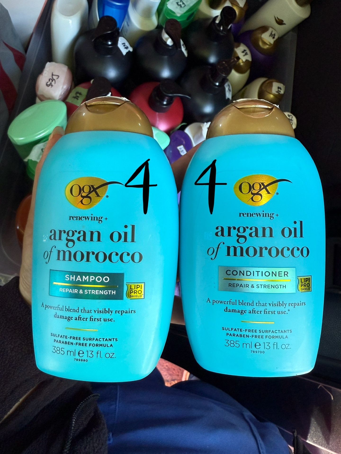 ogx shampoo and conditioner $4 each