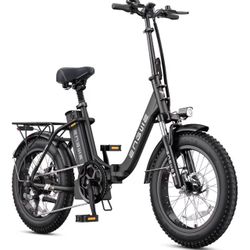 ENGWE 1125W Electric Bike for Adults, L20 2.0 20''×3.0" Fat Tire Electric Bicycle 52V 13Ah Removable Battery Max Range 68Miles & 28MPH for Urban Commu