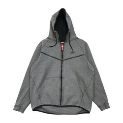 Nike Sportswear Tech Fleece Hoodie Large L Mens Gray Full Zip Sweatshirt Jacket