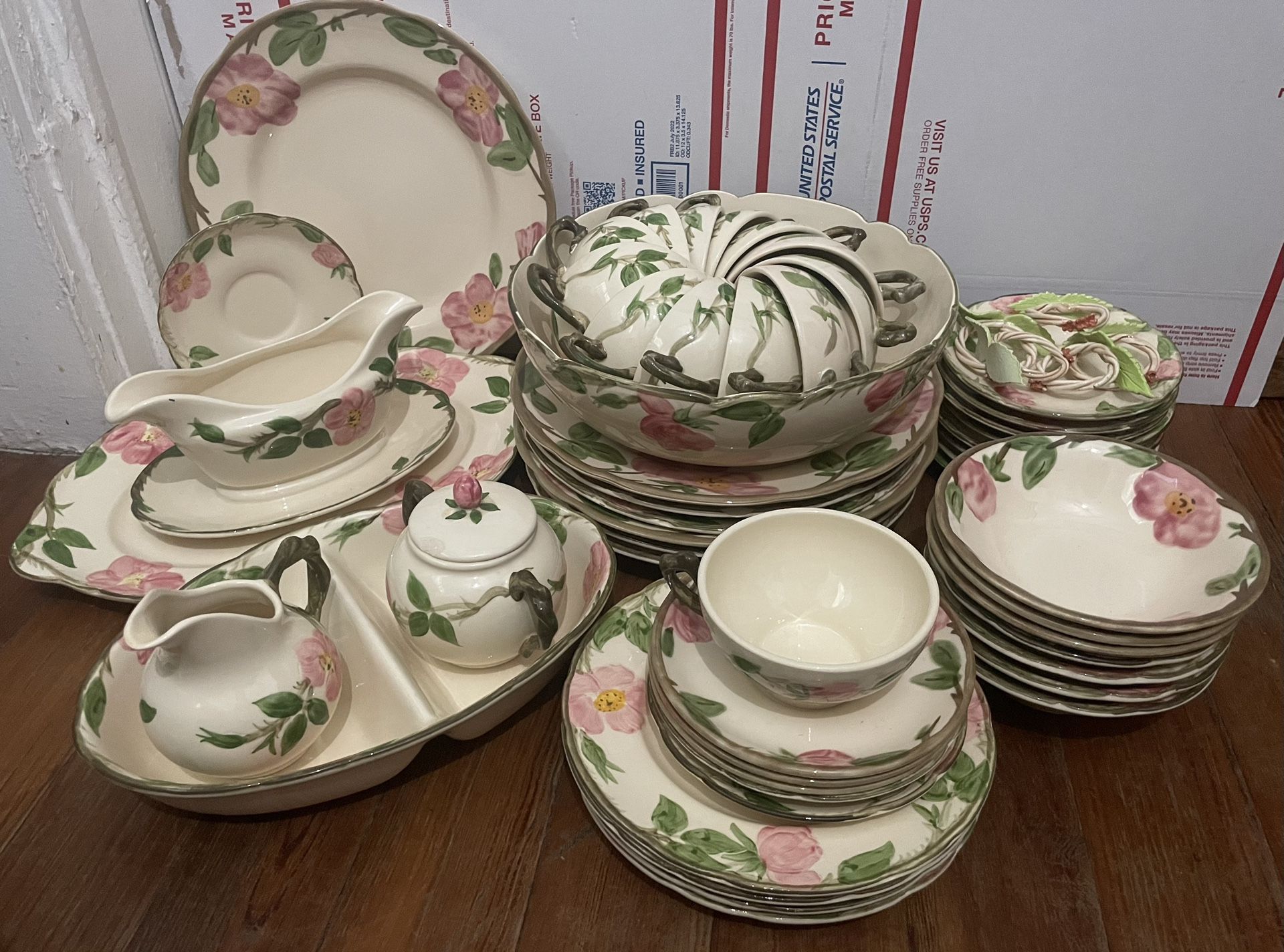 Vintage Franciscan Desert Rose Dinnerware Dish Set
