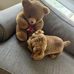 Soft Teddy And Dog