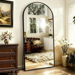 MIRROR - 70 x 32 Full Length Arch Mirror with Stand 70x32