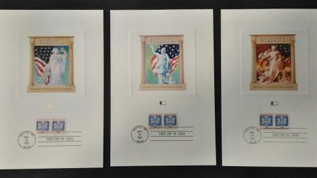 The Allegory of America first day sheet