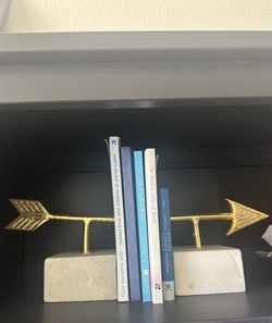 Marble/Gold Bookends