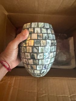 NEW Elk Lighting 10444/1-LED Mosaic Mother of Pearl Pendant Light