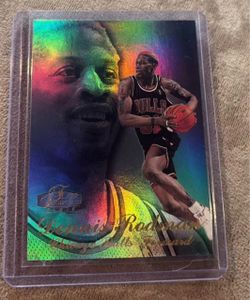Dennis Rodman Flair Showcase Holographic Basketball Card