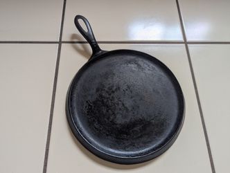 8" Vintage Cast Iron Skillet Flat Fry Pan Fajitas Tortilla Wagner Ware Lodge All Clad Hexclad Griswold Camping Fire Oven Grill Stove Top Le Crusset