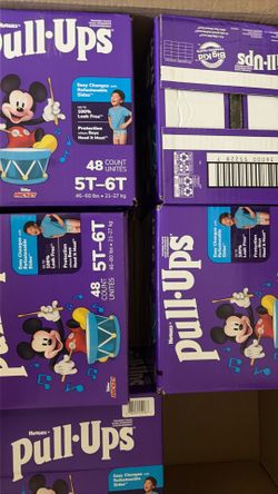 Huggies 5t to 6T  pull-ups four for $20 per box