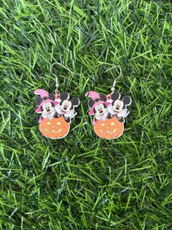 Mickey & Minnie Halloween earrings