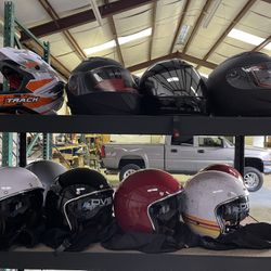 Assorted Youth and Adult Motorcycle and Off-road Helmets (DOT Certified)