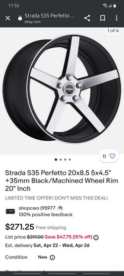 20 Inch Strada Perfetto Rims