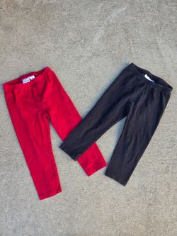 Jumping beans Kids Leggings Bundle Red and Black