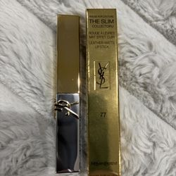NEW YVES SAINT LAURENT THE SLIM MATTE LIPSTICK IN 77 LOVE BEYOND MATCH FULL SIZE $20!