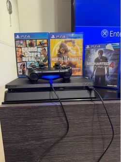 Ps4 slim bundle con 3 juegos y buenos físicos un control y los cables