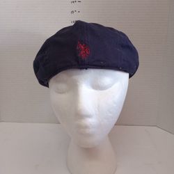U.S. Polo association Newsboy hat cap blue M/L