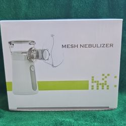 Mesh Nebulizer Portable Rechargeable White Clear Easy to Use Health Care Device