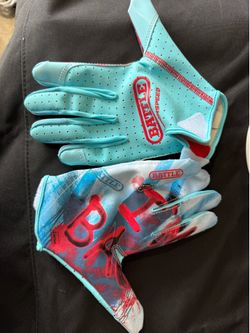 Battle football gloves never used