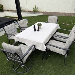 Outside Dining Table and 6 Chairs