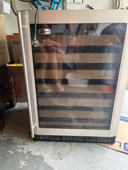 GE Monogram Wine Cooler Stainless Steel Glass Door