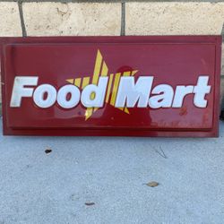 Vintage Texaco Food Mart Sign