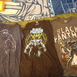 3 Never Worn Black Panther Shirts