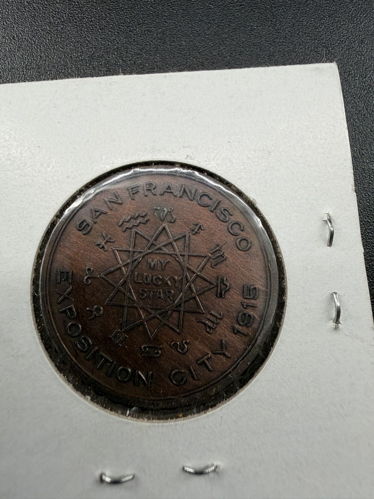 1915 Panama Pacific INT'L Expo San Francisco Taurus Lucky Coin Token