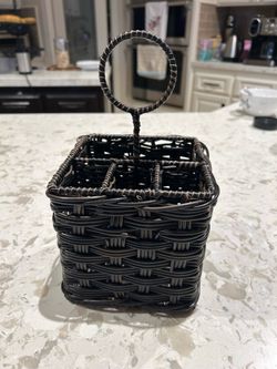 Wicker Cutlery Holder