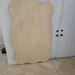 Shaped plywood Approx 1/16th thick and 73" x 46