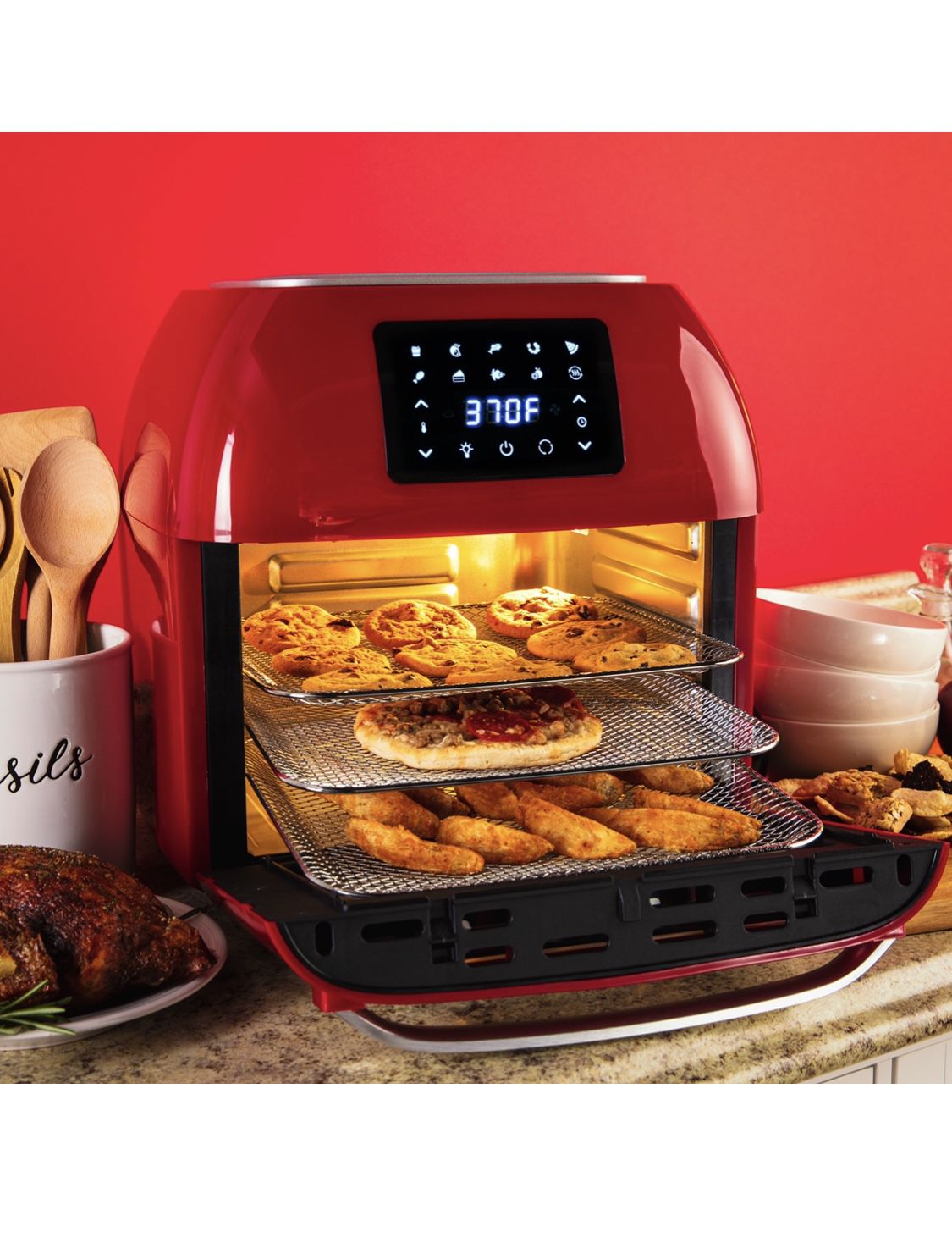 10 In 1 Air Fryer Red Oven 