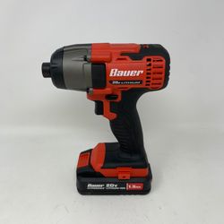 BAUER 20V Cordless 1/4" Hex Compact Impact Driver Kit, 1781C-B1