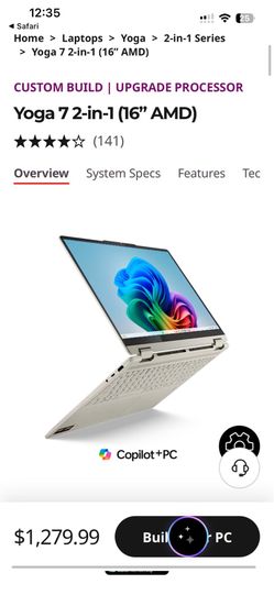 OPEN BOX / NEW: Lenovo Yoga 16"Touchscreen Laptop (OBO!)