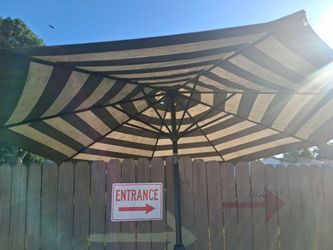 Big outdoor umbrella.