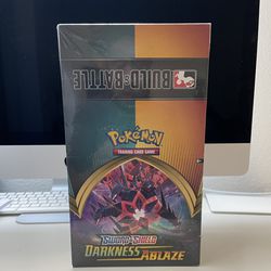 NEW Pokemon Darkness Ablaze Build & Battle Display Case - 10 Kits