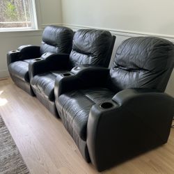Black Leather Couches 