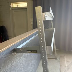 Aluminum fold-away 1 shelf unit