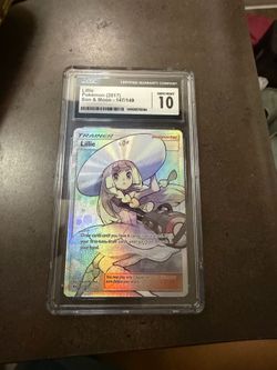 CGC Gem Mint 10 Lillie (2017) Sun & Moon #147/149 Full Art