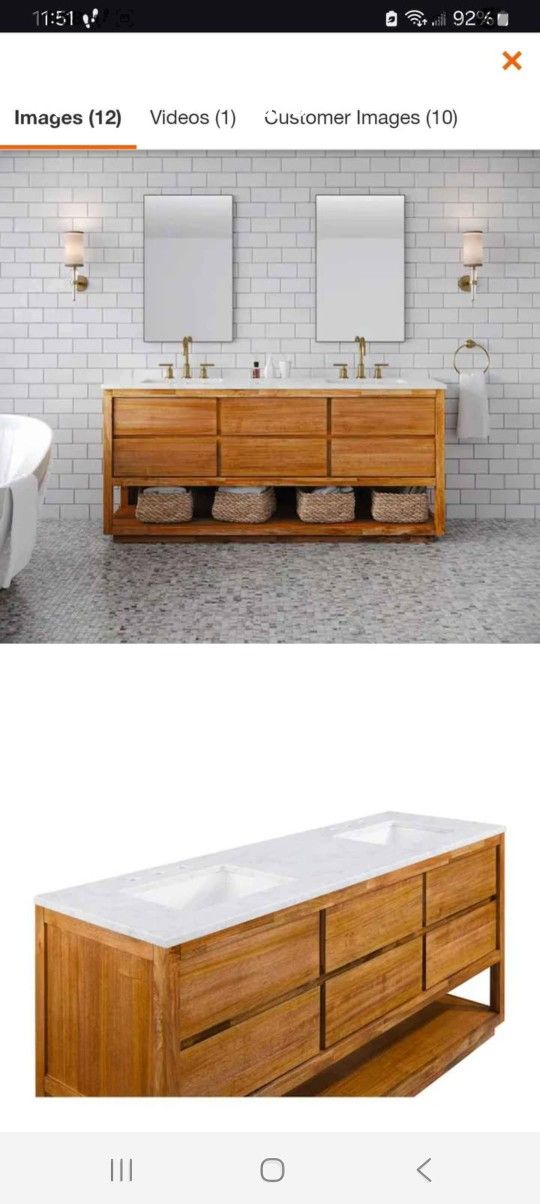 Vanity New! Good Quality! Good Price! Need To Sell Soon Showroom CONDITION 