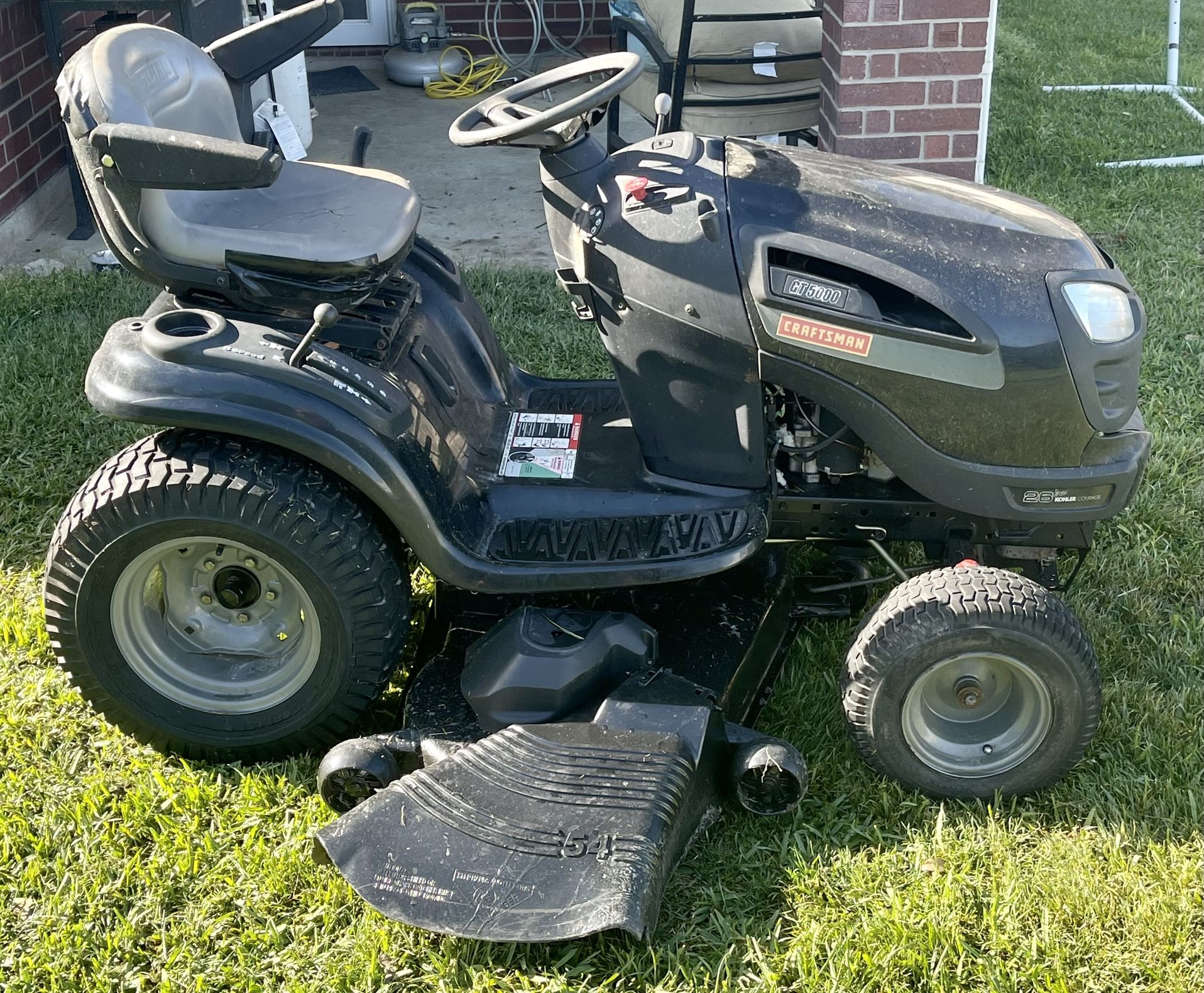 Craftsman GT5000 54" Riding Lawn Mower w/ 26HP Kohler Courage V-Twin - Jersey Village/JV/Cypress